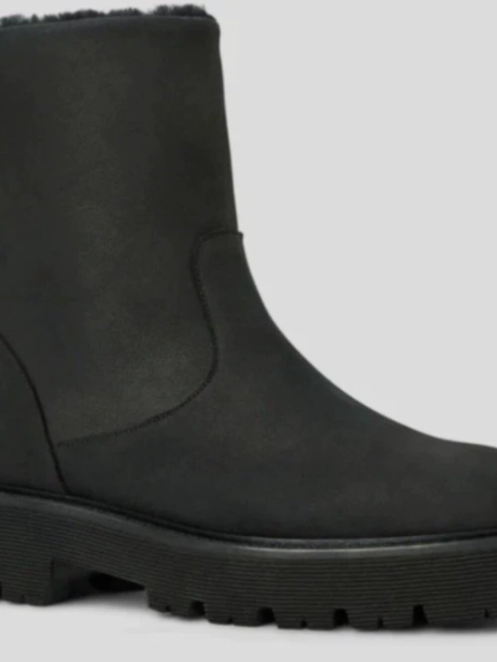 New Aquatalia Eloise Black Zip Boots, Size US 8.5 M Women's Made in Italy